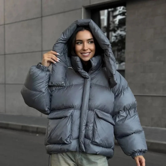R&B | Hoodie-Jacke - Bequeme und warme Mittelschichtjacke mit Reißverschluss und lockerer Passform