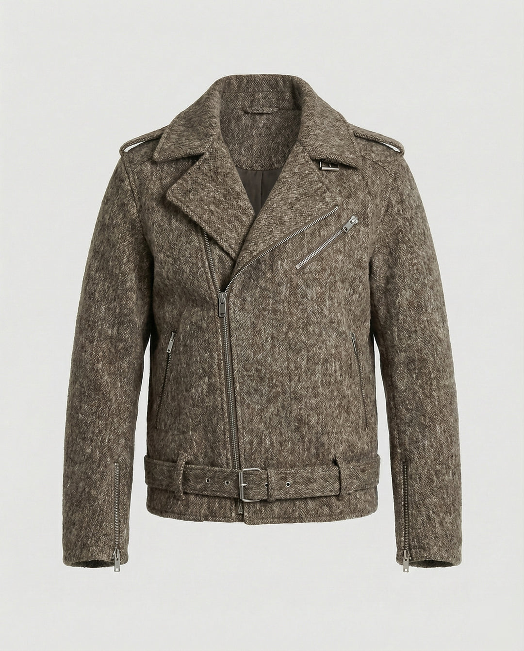 Kurzer Wollmantel Herren Retro Jacke Amerikanischer Stil Hochwertiger Sakko-Stil