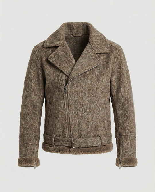 Kurzer Wollmantel Herren Retro Jacke Amerikanischer Stil Hochwertiger Sakko-Stil