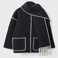 R&B | Blendenjacke - elegante oversized Damenwinteroberbekleidung