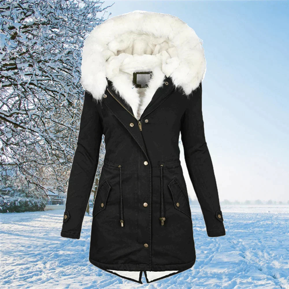 R&B | Winter Fellfutter Parka Jacke für Frauen