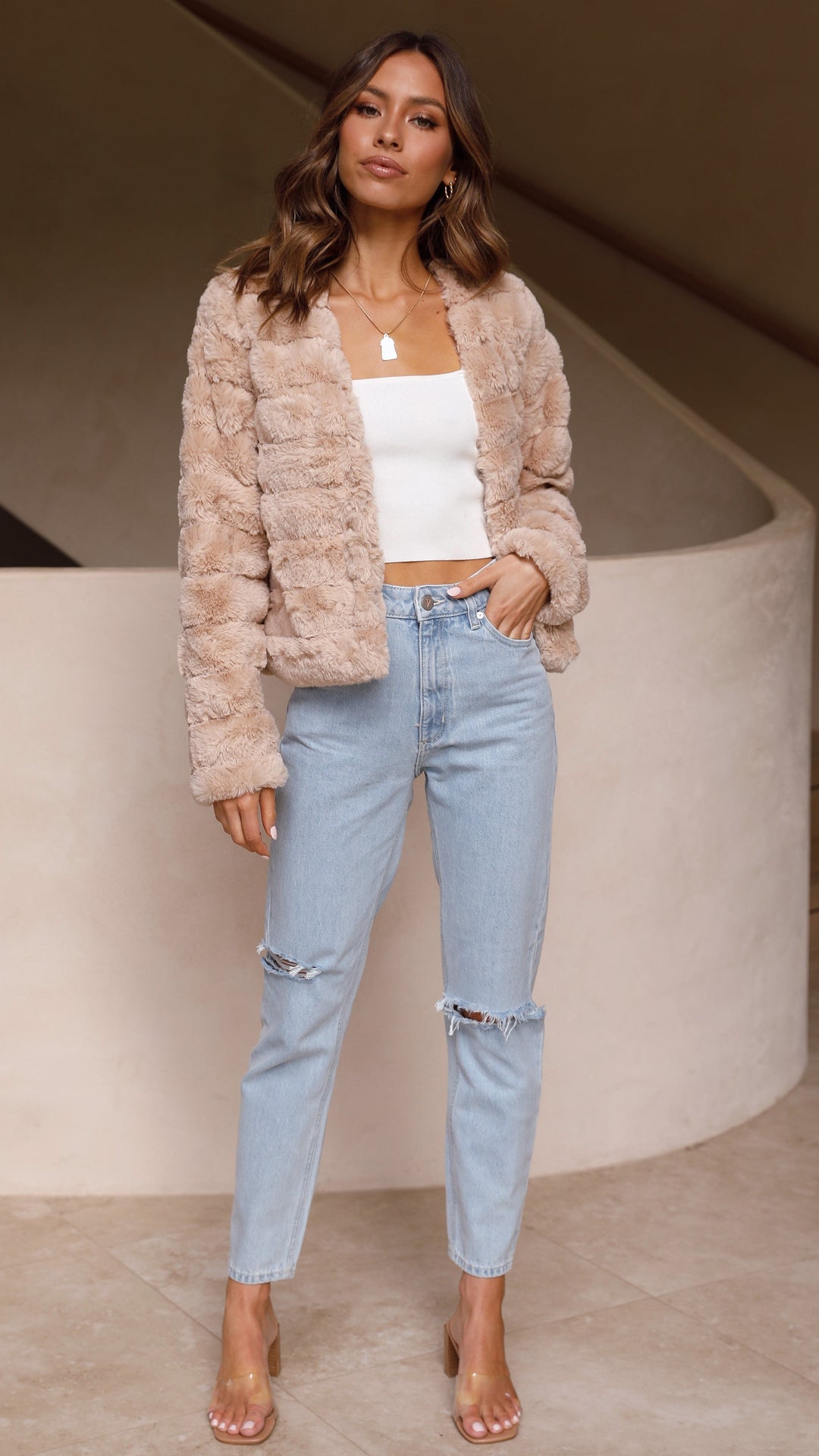 R&B | Luxus Damen Crop Jacke