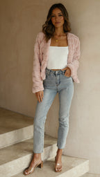 R&B | Luxus Damen Crop Jacke