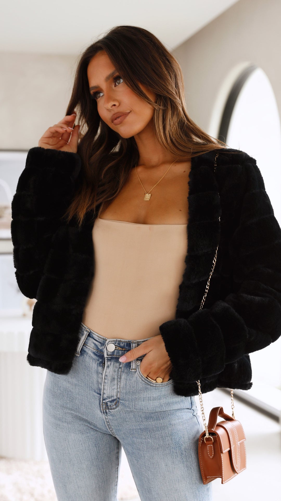R&B | Luxus Damen Crop Jacke