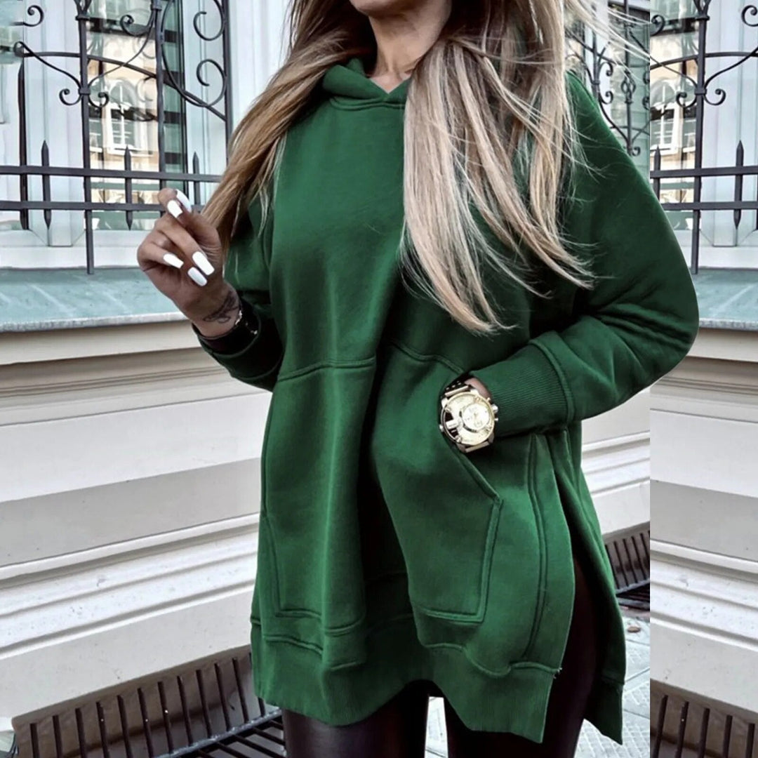 R&B | Stilvolle Jacke mit Kapuze und Schlitz