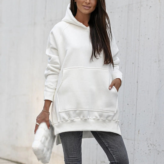 R&B | Stilvolle Jacke mit Kapuze und Schlitz