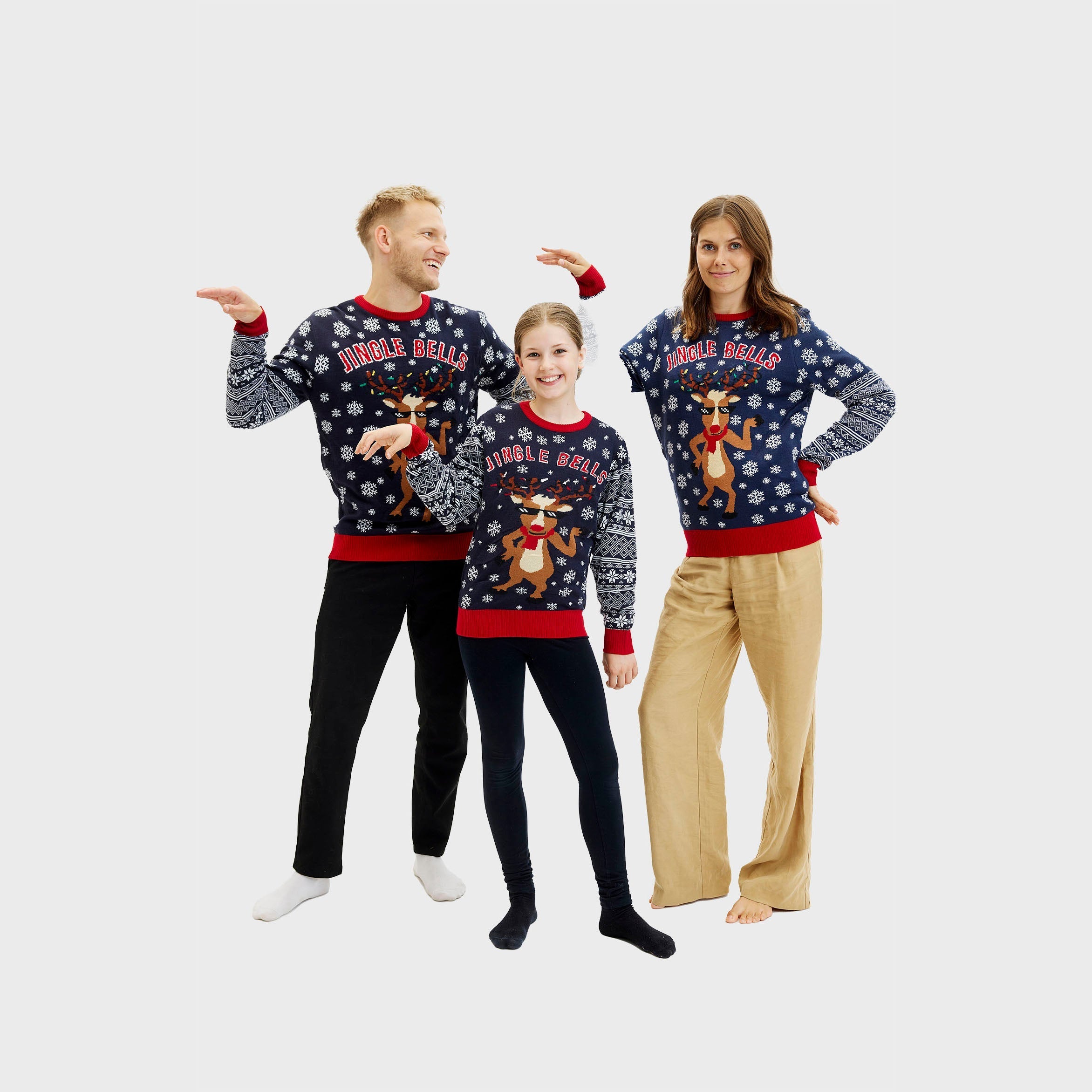 R&B | Jingle Bells Weihnachts-Pullover Frauen