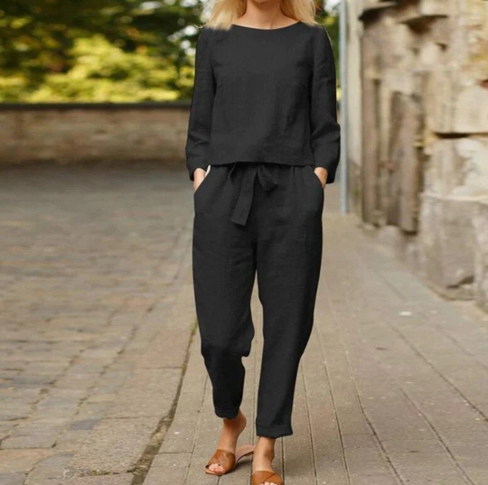R&B | Sommerkleid-Set für Frauen aus Baumwolle