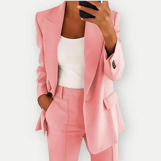 R&B | Damen Bequeme Blazer Set Formal