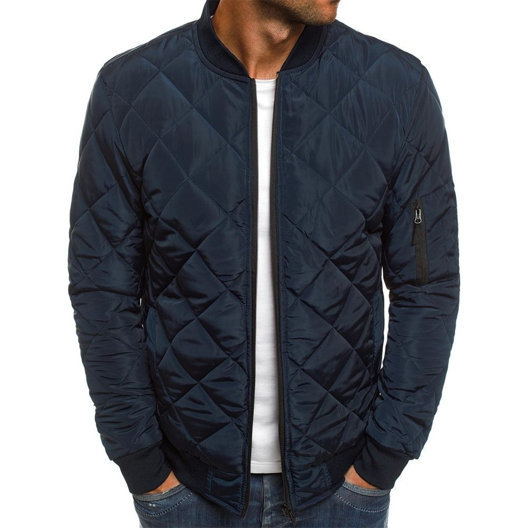 R&B | Bequem und lässig Bomberjacke mit Reißverschlusstaschen für Männer