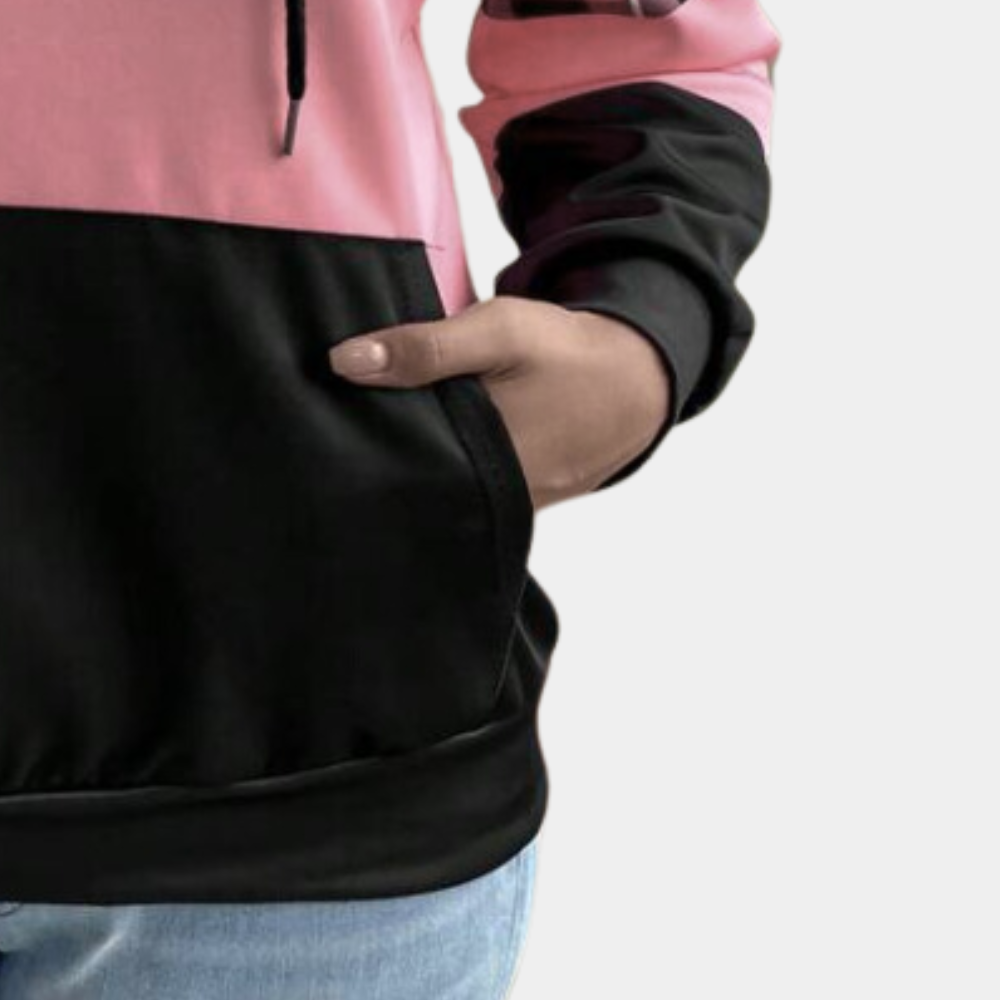 R&B | Moderne Farbblock-Hoodie für Frauen Perfekt für den Herbst