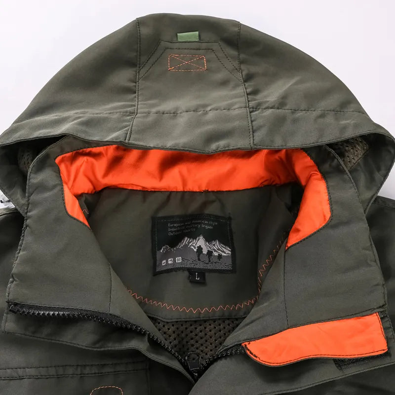 R&B | Winddichtes Windjacke mit abnehmbarer Kapuze