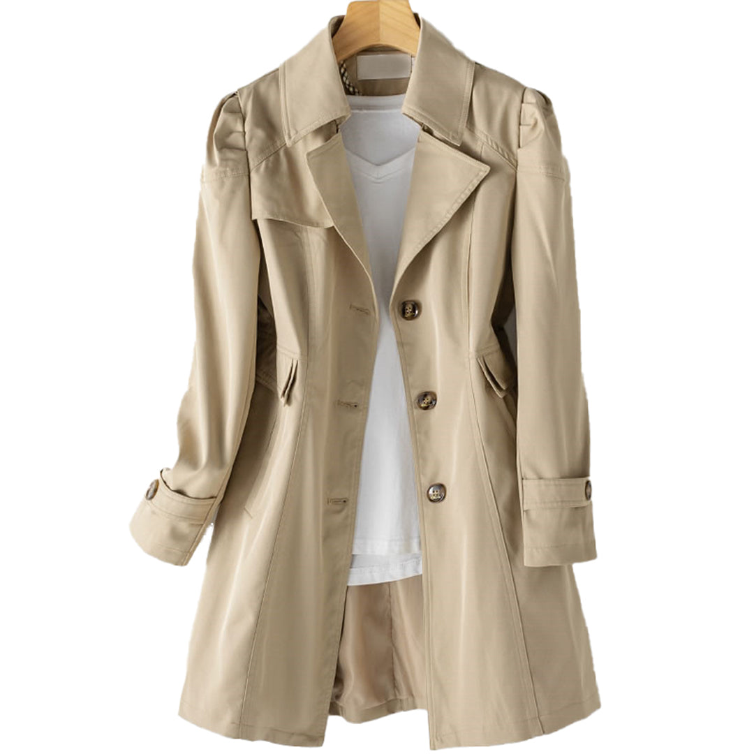 R&B | Langer Trenchcoat - Winddicht Wasserdicht Verstellbar