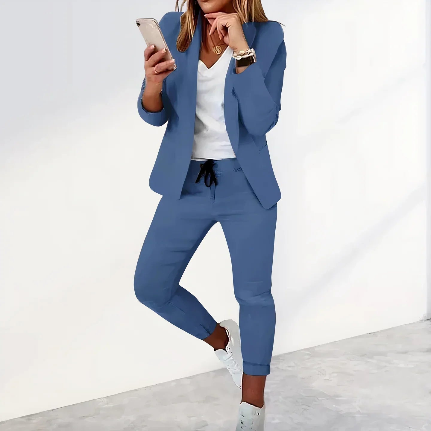 R&B | Lässiges Blazer und Jogginghosen-Set
