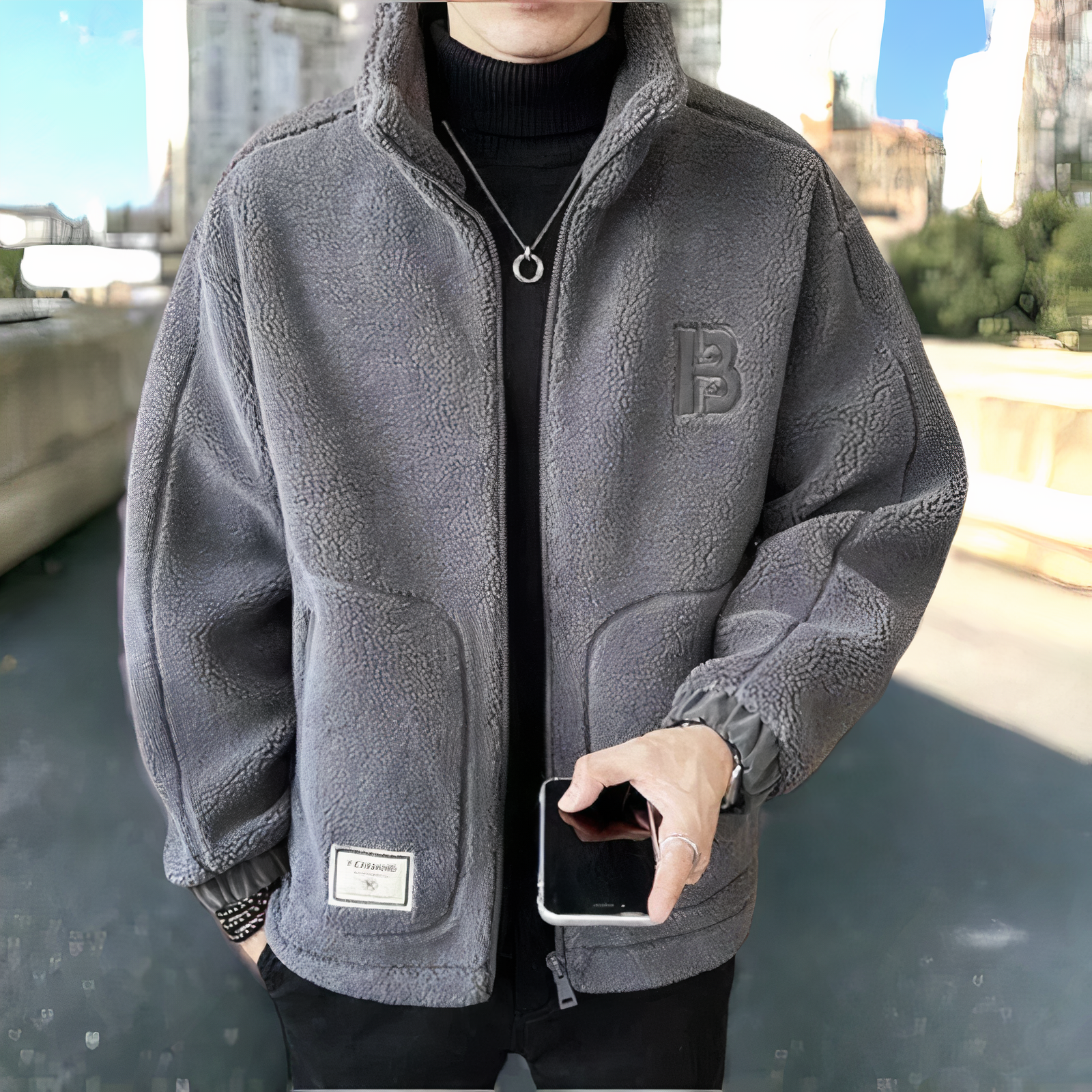 R&B | Warmes Fleecejacke
