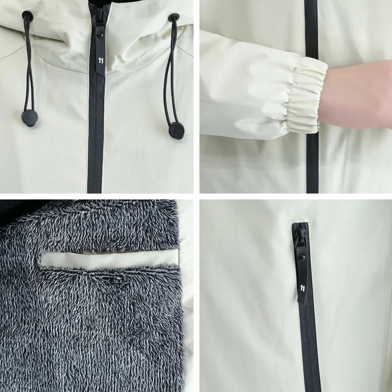 R&B | 2025 Modejacke mit Kapuze Windjacke