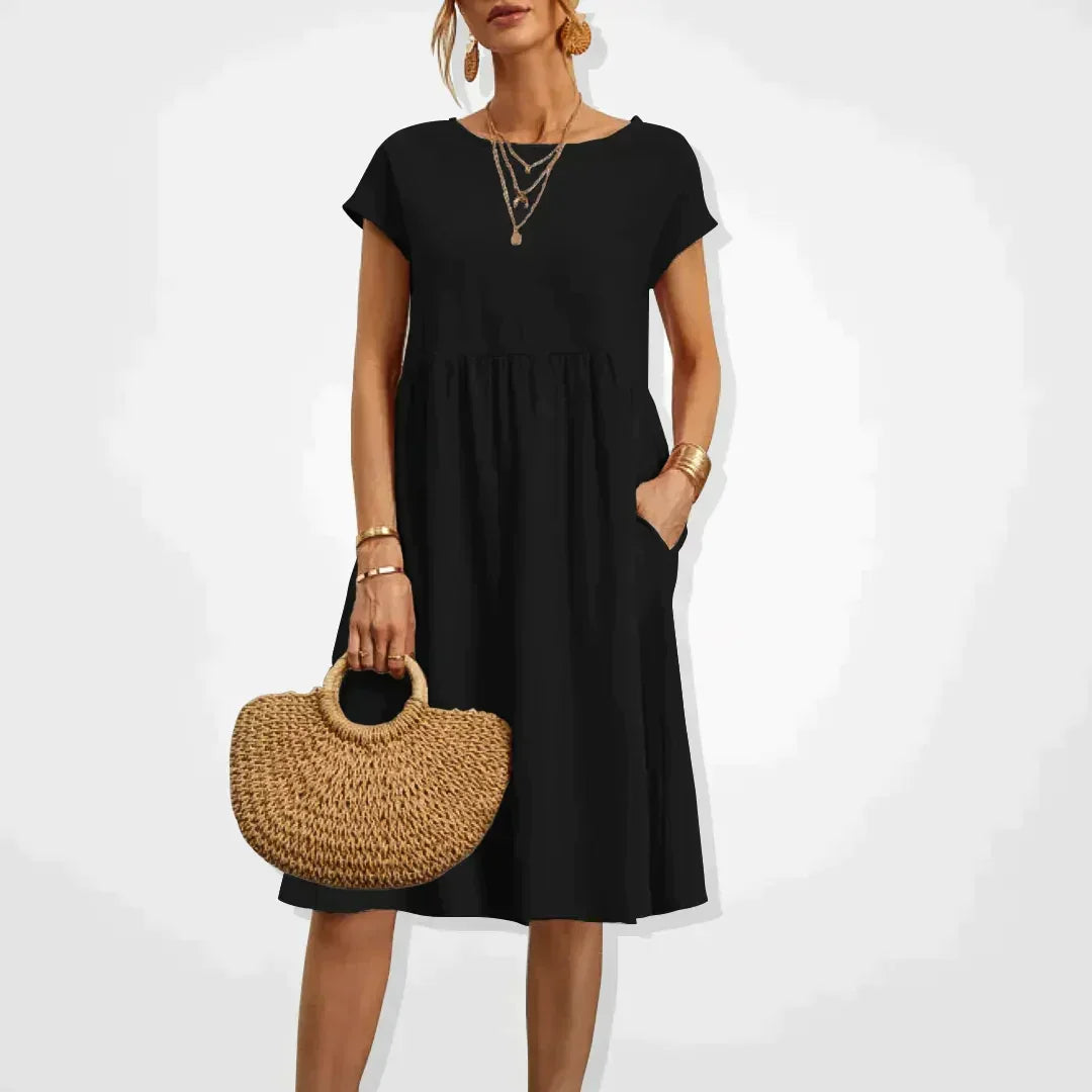 Elegantes fließendes Sommerkleid