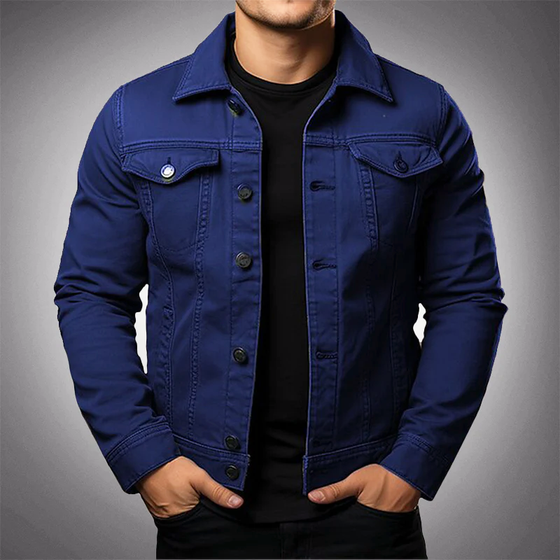 R&B | Denim Jacke für Männer für Komfort Vielseitigkeit