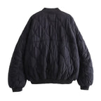 Baumwolljacke mit Rundhalsausschnitt