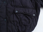 Baumwolljacke mit Rundhalsausschnitt