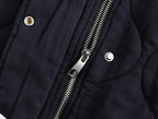 Baumwolljacke mit Rundhalsausschnitt