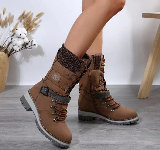 R&B | Schnür-Winterstiefel für Damen – Stylisch & Bequemer Komfort