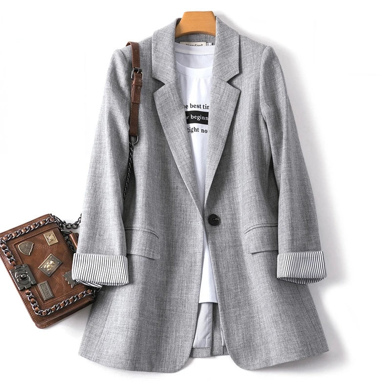 R&B | lässiger Blazer mit langen Ärmeln