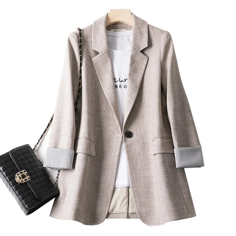 R&B | lässiger Blazer mit langen Ärmeln