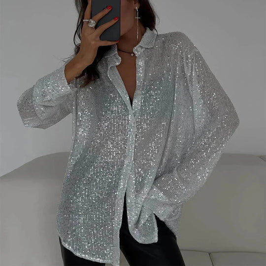 R&B | Pailletten Glitzertop