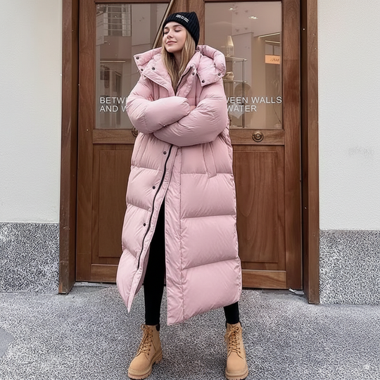 R&B | Gepolsterte Pufferjacke Damen - Winddicht mit Kapuze