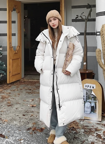 R&B | Gepolsterte Pufferjacke Damen - Winddicht mit Kapuze