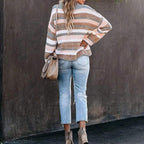 R&B | Gestreifter Strickpullover mit Feinen Linien