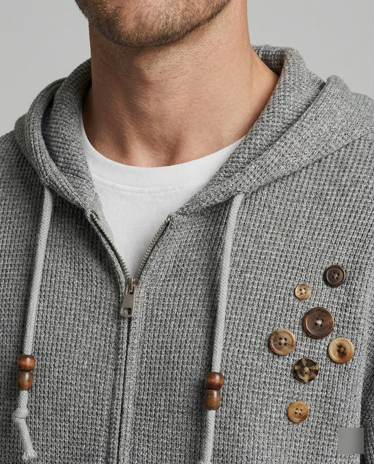 Lässige American Style Strick-Kapuzenjacke für Damen und Herren