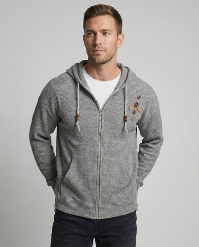 Lässige American Style Strick-Kapuzenjacke für Damen und Herren