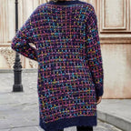 R&B | Bunter Warmer Strickjacke