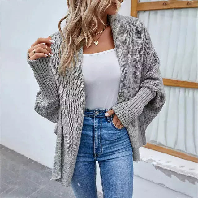 R&B | Einfarbige Elegante Strickjacke für Alltag