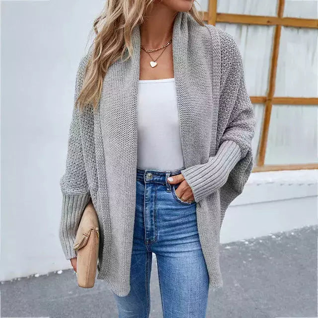 R&B | Einfarbige Elegante Strickjacke für Alltag
