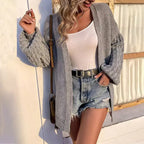 R&B | Strickjacke mit Laternenärmeln