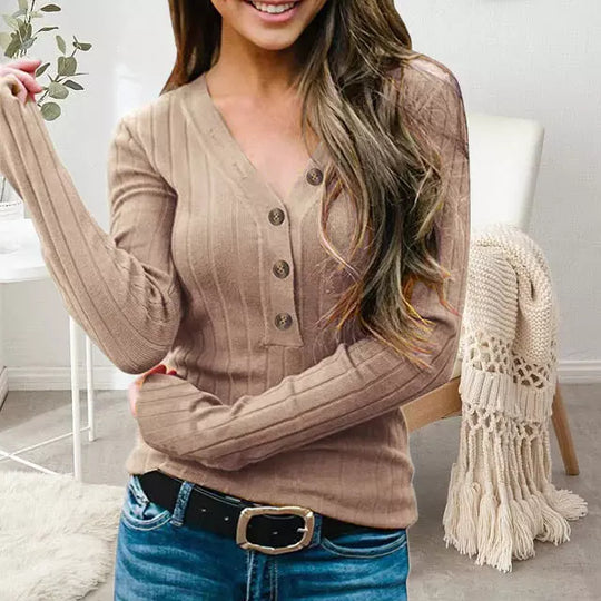R&B | Einfarbiger Pullover mit Bequemer Passform