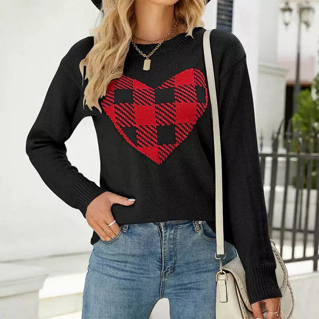 R&B | Herz Strickpullover
