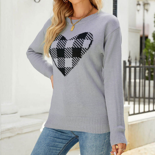 R&B | Herz Strickpullover