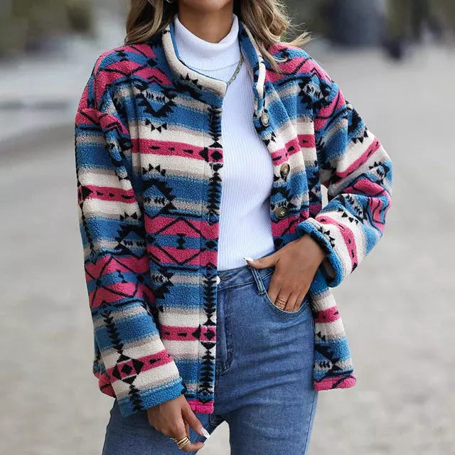 R&B | Mantel mit Geometrischem Print