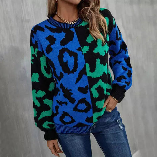 R&B | Leoparden Patchwork Pullover