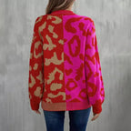 R&B | Leoparden Patchwork Pullover