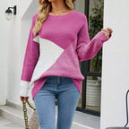 R&B | Patchwork Strickpullover mit Kreativem Muster