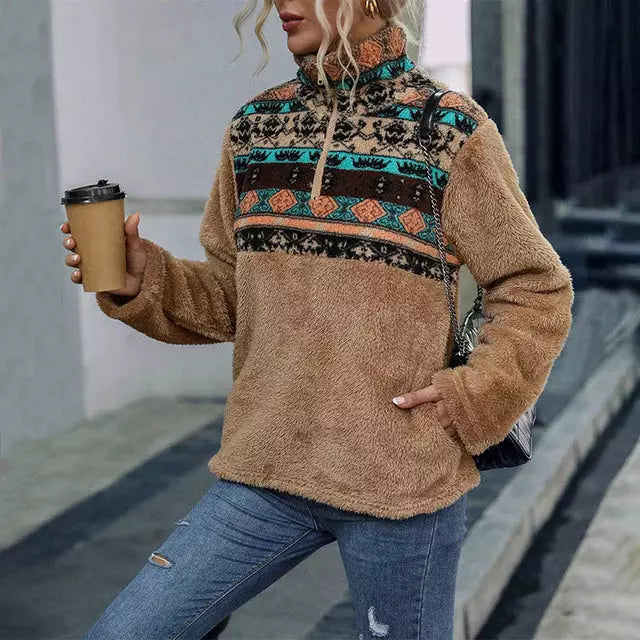 R&B | Pullover mit Geometrischem Print