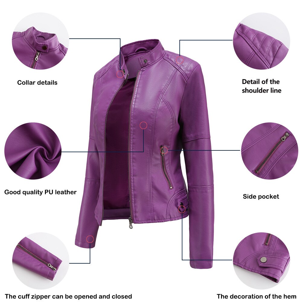 R&B | Slim Fit Bikerjacke Für Damen