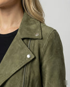 R&B | Damen Wildleder Bikerjacke