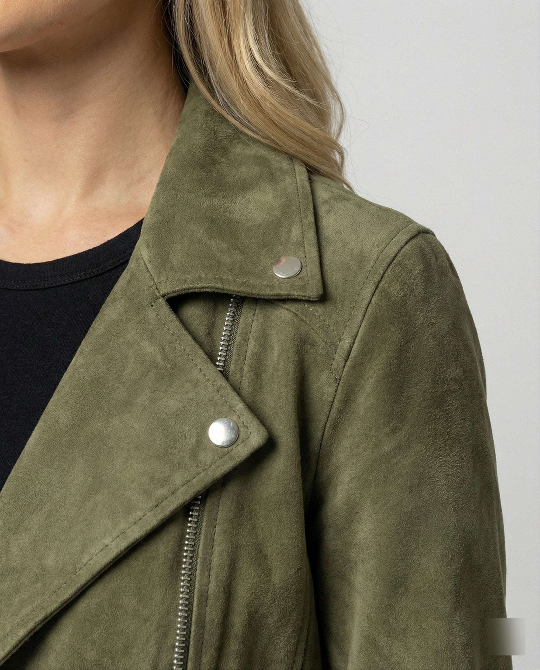 R&B | Damen Wildleder Bikerjacke