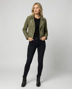 R&B | Damen Wildleder Bikerjacke